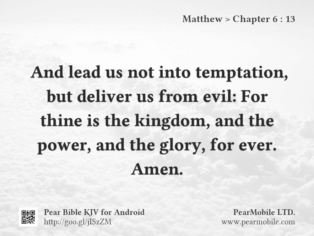 Matthew, Chapter 6:13